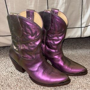 Idyllwild Metallic Purple Western Cowboy Boots